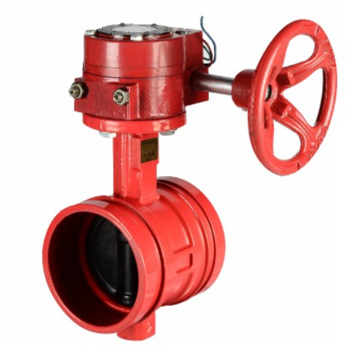 消防信号蝶阀(涡轮沟槽式)